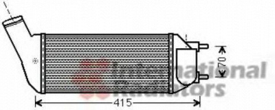 VAN WEZEL 40004341 -  Интеркулер